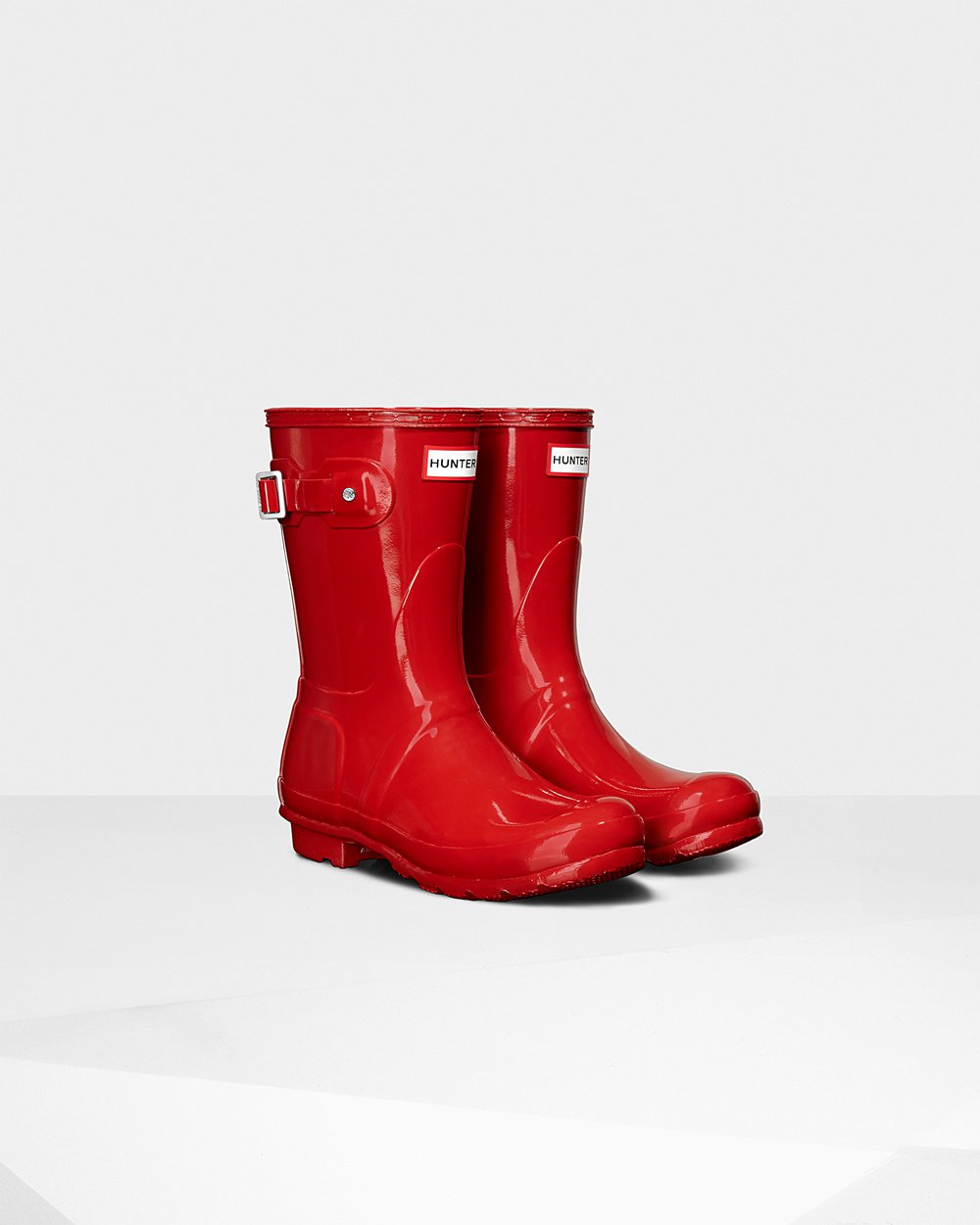 Botas De Cortas Original Gloss Hunter Mujer - Rojos - 620385FBK